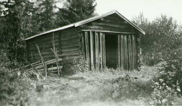 Badstu, Nordre Ilsås, Åmot, Hedmark. Fotografert 1935.