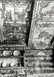 Vegg- og takmaling i oppstuen, Ryen, Heddal, Notodden, Telem