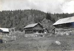 Gårdstun, Vassend, Høydalsmo, Tokke, Telemark. Fotografert 1