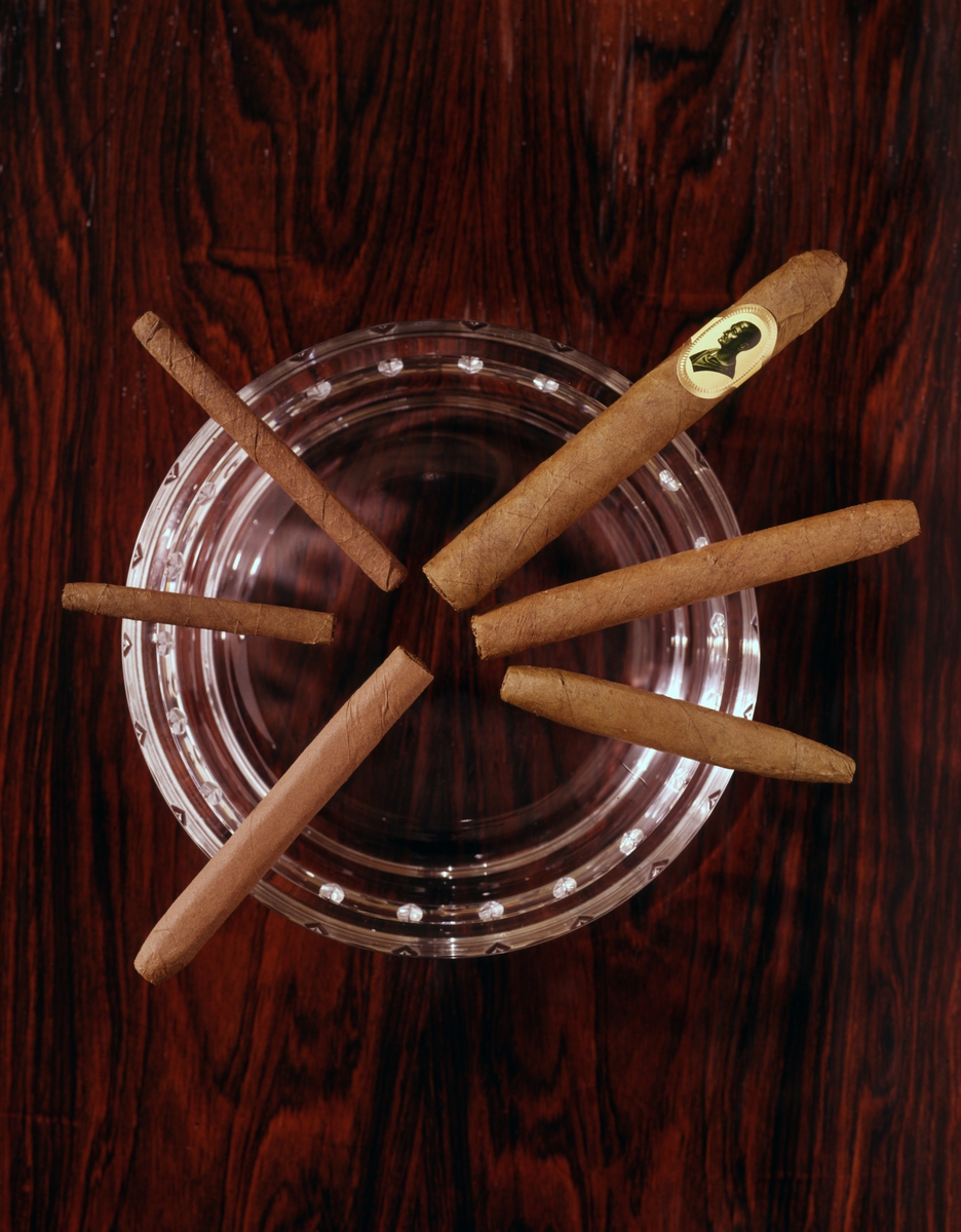 Reklamefoto av sigarer fra Sorte Mand fra Johs. N. With.