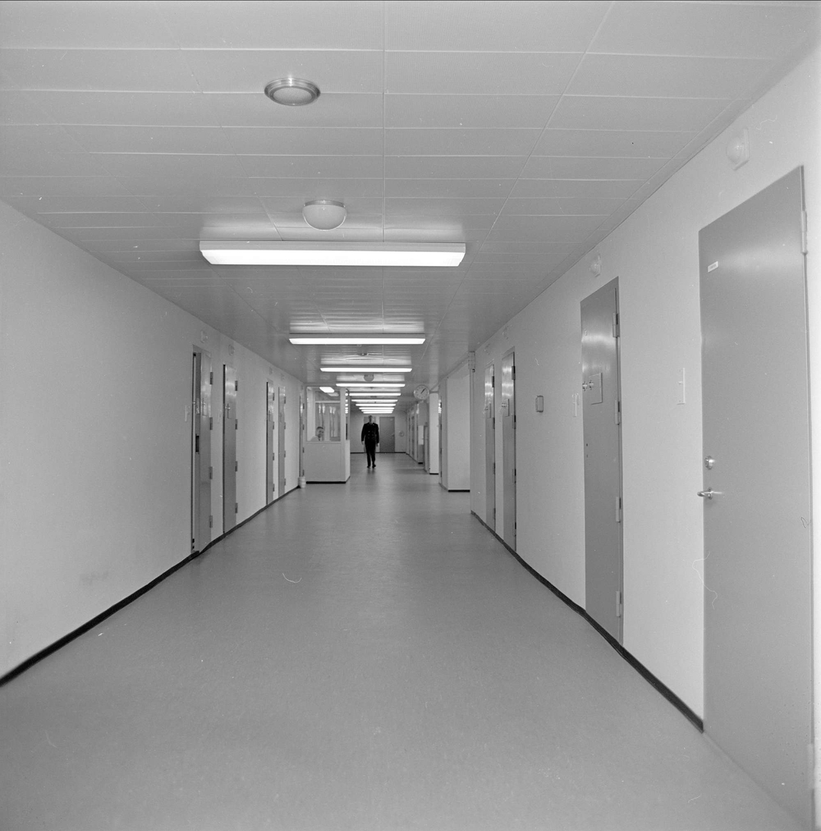 Drammen, oktober 1962. Nytt kretsfengsel. Vaktrom.