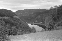 Fra Valdres juli 1967. Utsikt over dalen ved Vang.