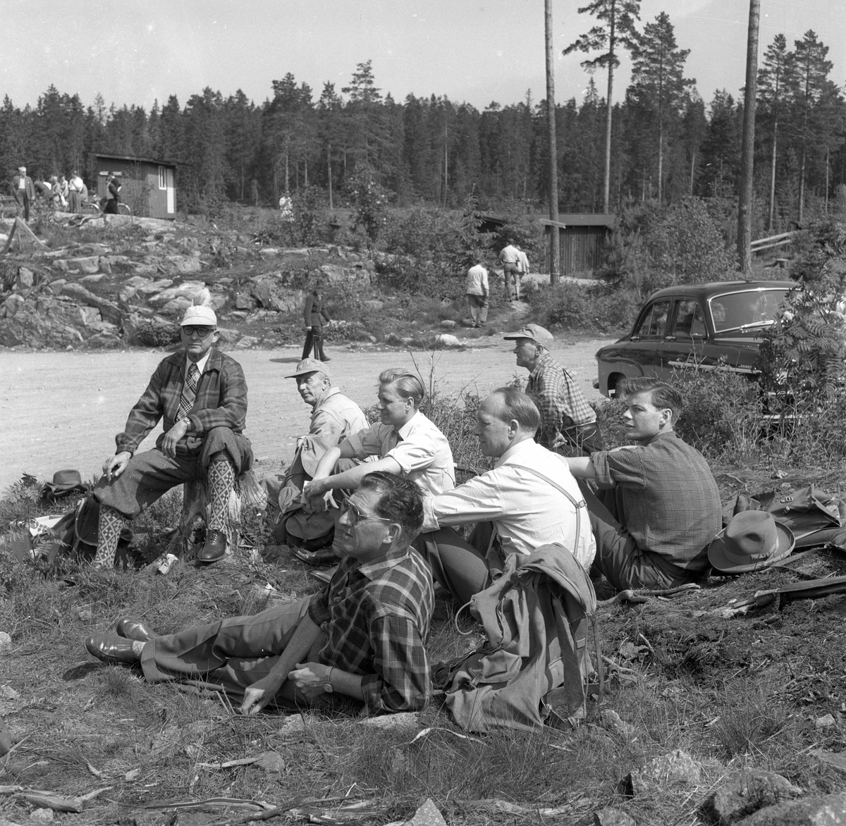 Bærum, Eiksmarka, 11.06.1956, "Skytingens Dag" på Løvenskioldbanen.