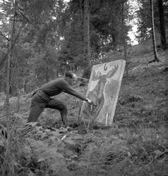 Mysen, september 1958, bueskytterstevne, livaktige målskiver