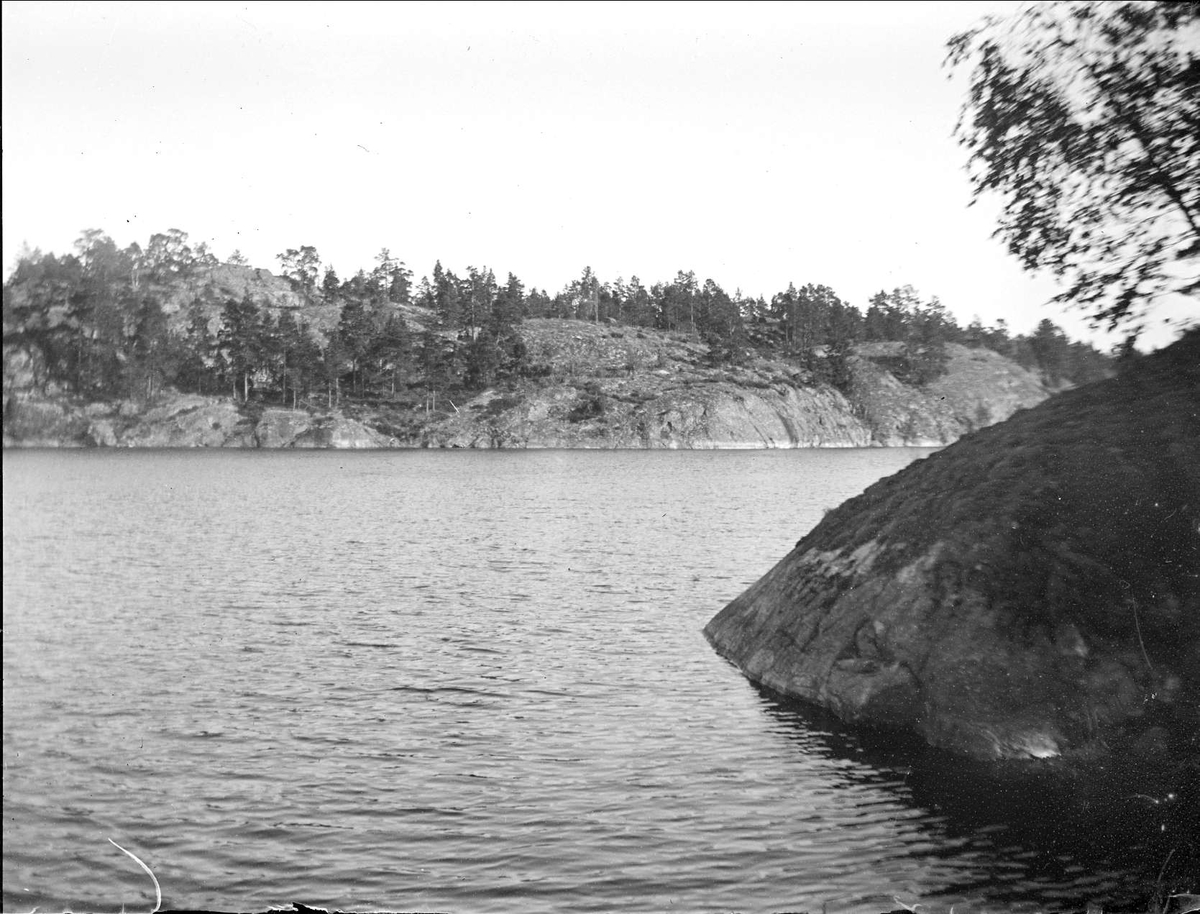 Kvarnsjön i Ingarö socken, Uppland september 1923