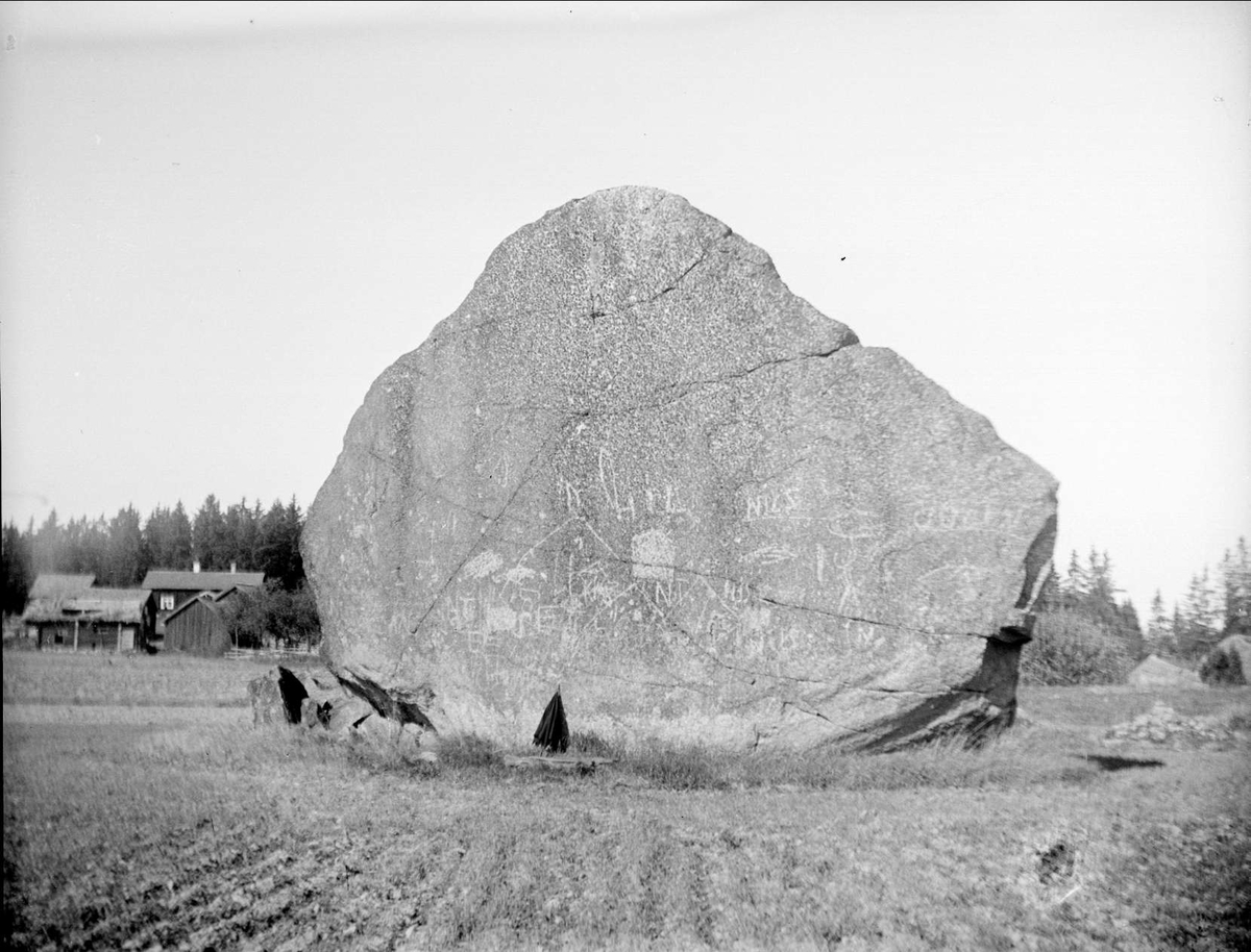 Flyttblock, Åkerby, Svinnegarns socken, Uppland 1934