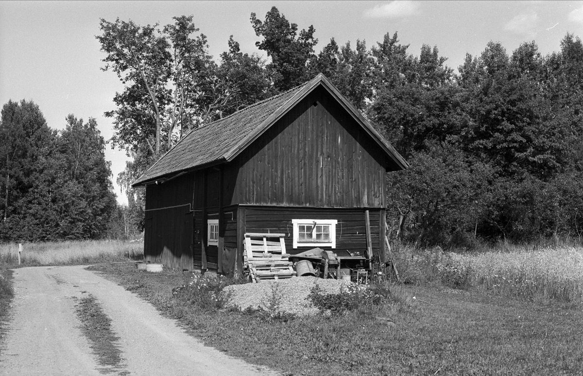 Lada och ladugård, Lutan, Rasbo socken, Uppland 1982