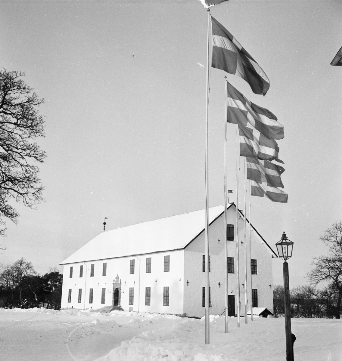 Civilförsvaret - Sundbyholms slott, Sundby socken, Södermanland 1954
