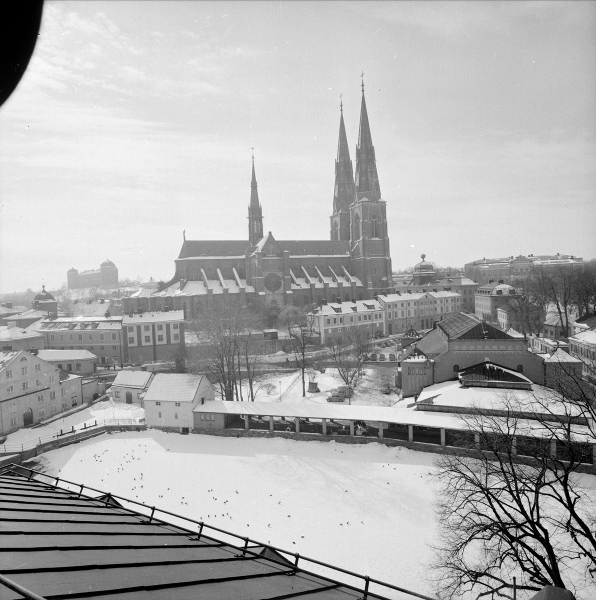 Stadsvy, Fjärdingen, Uppsala 1962