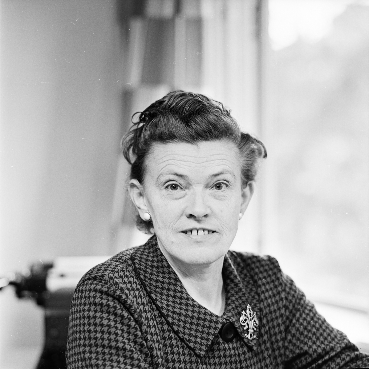 Redaktör Eva Wennerström-Hartman, Uppsala november 1962 