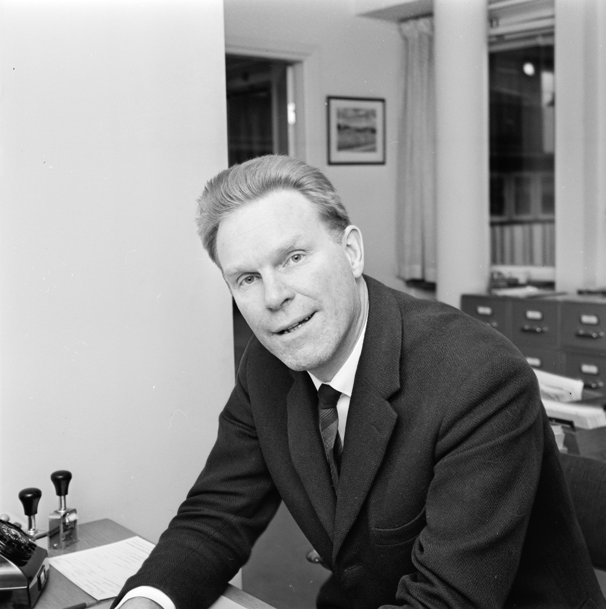 Landstingsrådet Ragnar Litzner, Uppsala december 1963