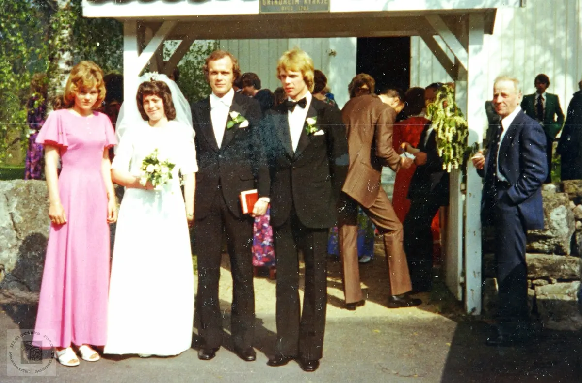 Bryllup til Torveig og John Vasland, Grindheim Audnedal.