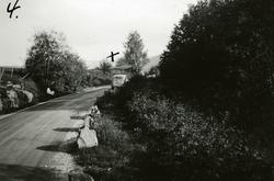 Markert på foto hvor Tiedemann vil sette reklameskilt for Bl