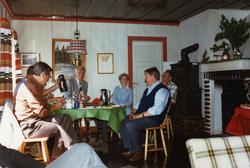 Tiedemanns feriested på Gråøya, Peisestua.