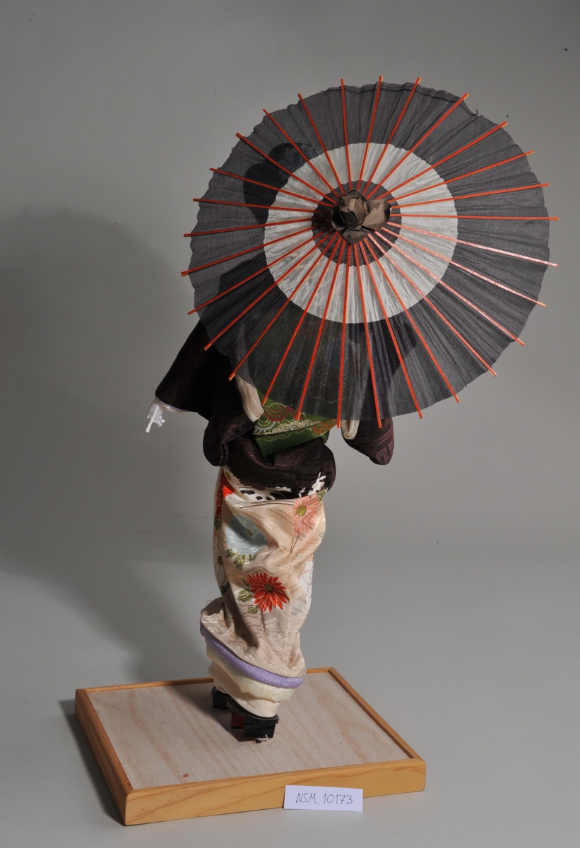Fremstiller japansk geisha.
