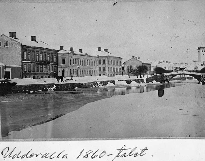 Text på kortet: "Uddevalla 1860-talet".