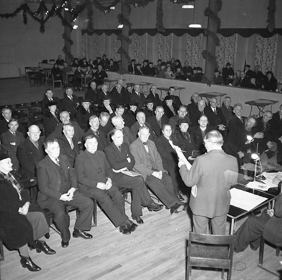 Enligt notering: "Folkpension...Kongresshallen 14/1 1947".
