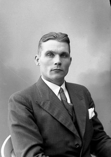 Enligt fotografens journal nr 6 1930-1943: "Magnusson, Ernst Hällebäck Här".