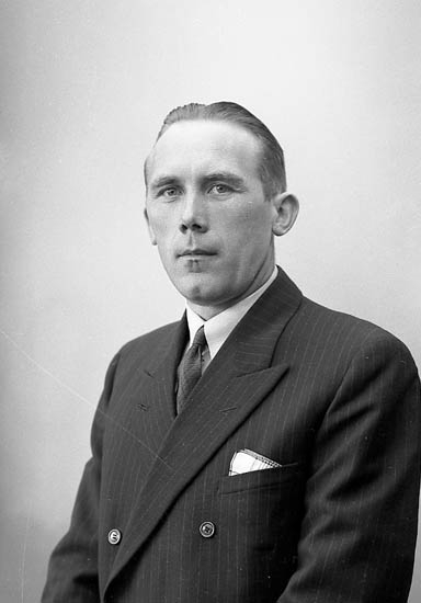 Enligt fotografens journal nr 7 1944-1950: "Johansson, Herr Gustaf Stenungsund".