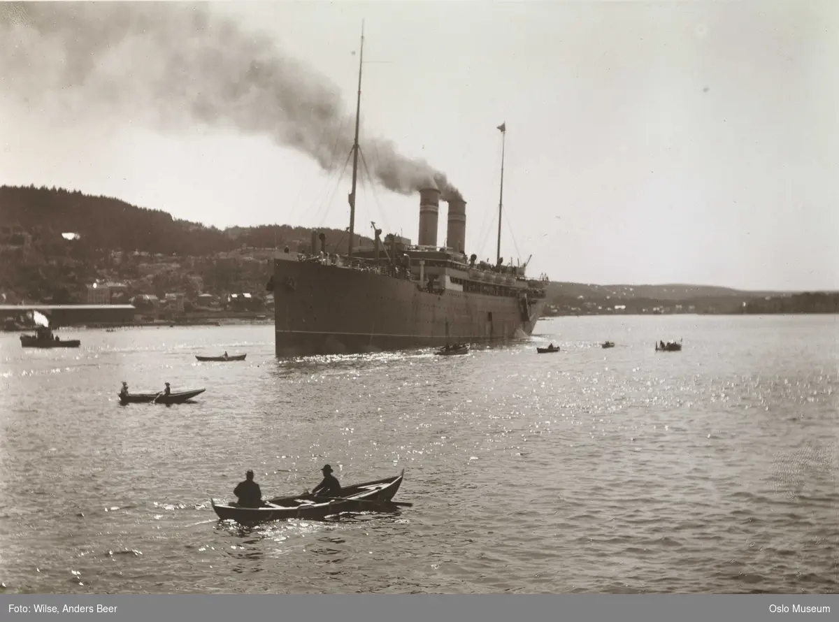 Kristianiafjords første tur, fjord, Kristianiafjord, robåter