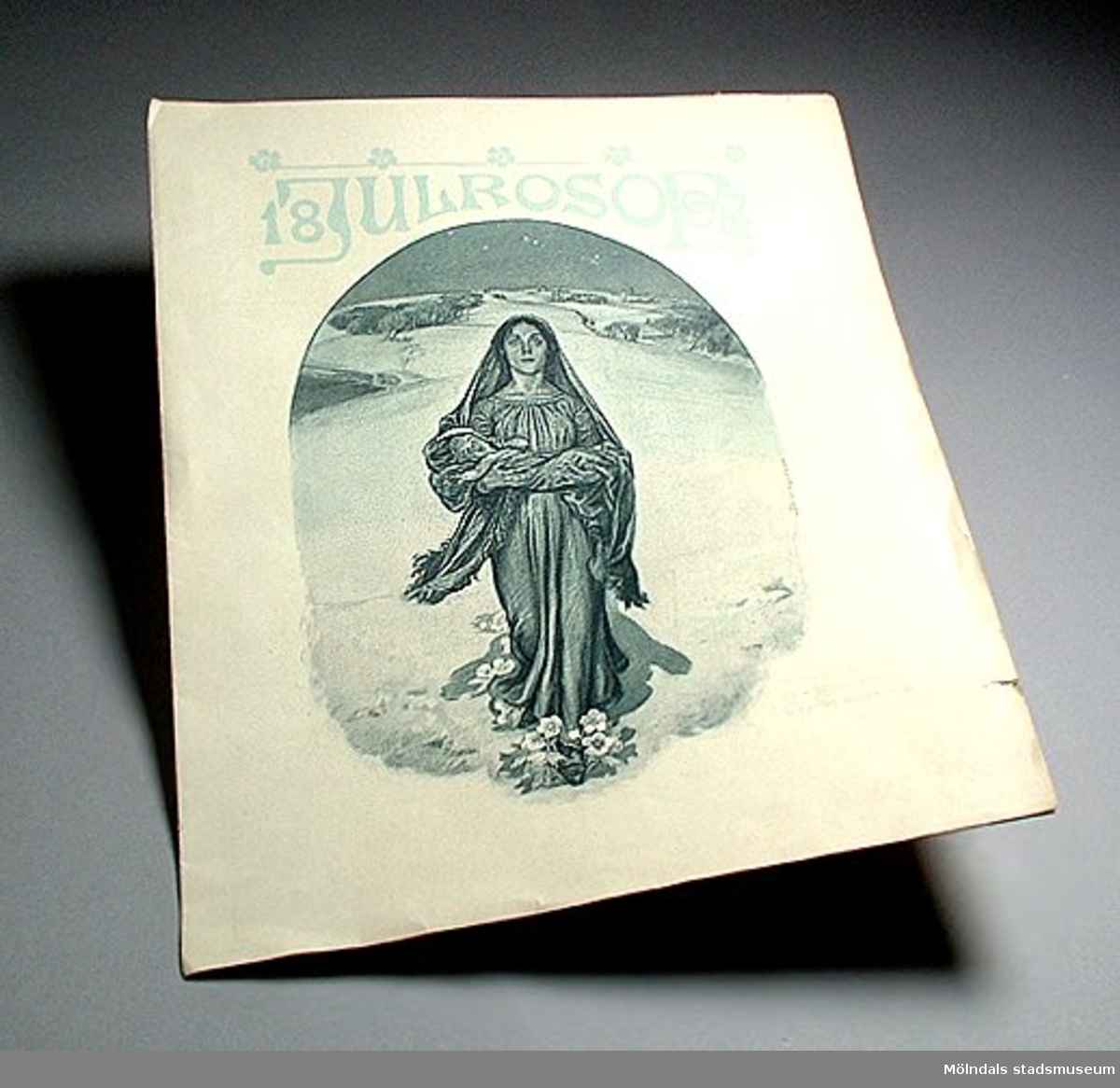 Julrosor 1897. Ej komplett, endast omslagsbilden och ett blad.
