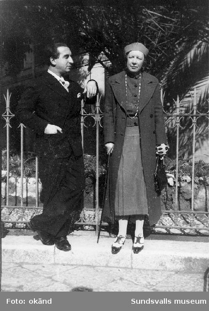 Isaac Grünewald och Sigrid Hjertén, omkring 1930.
