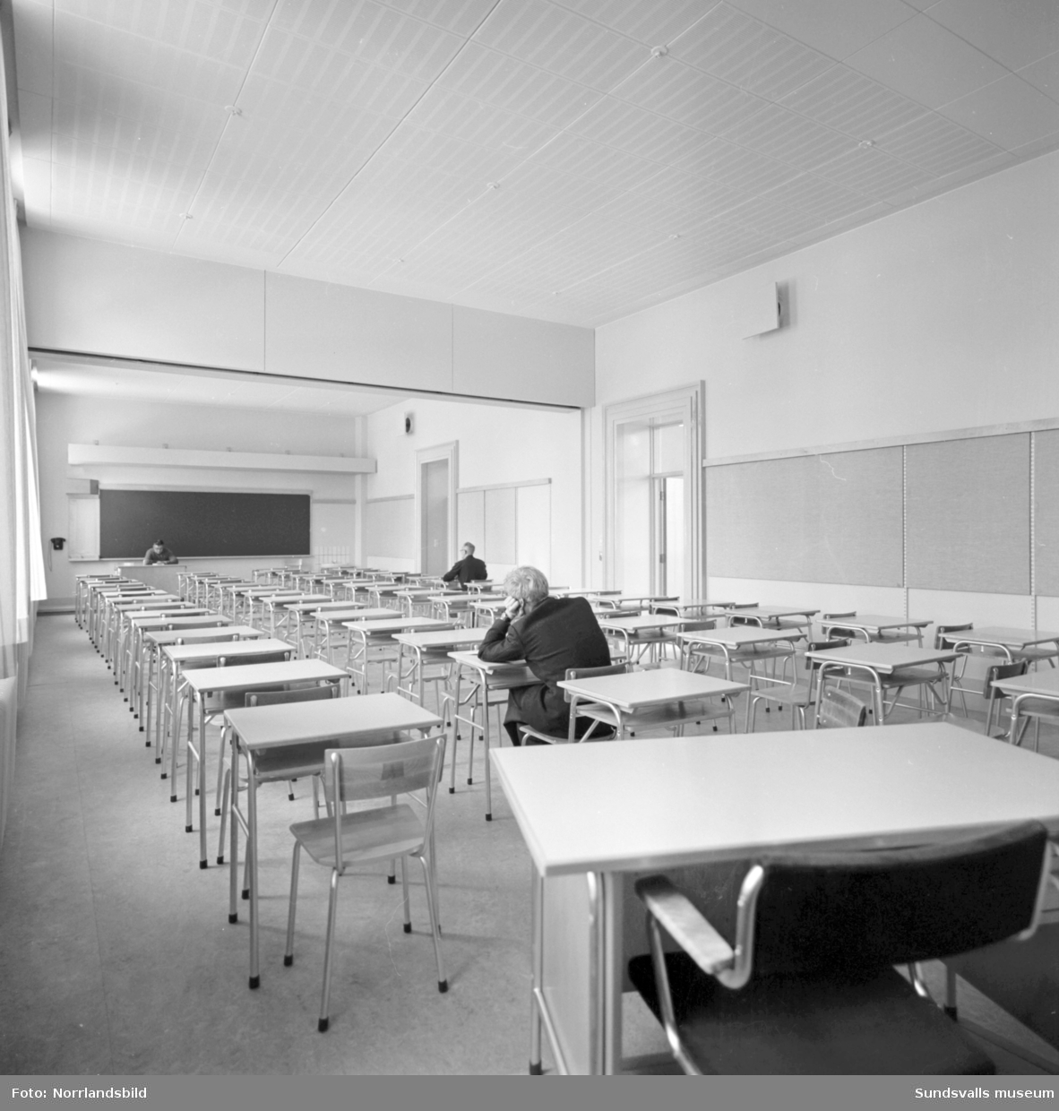 Tillbyggnad på Läroverket, Hedbergska skolan. Bland annat aula och matsal.