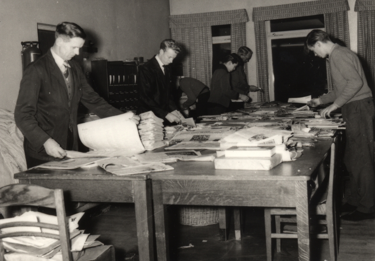 Postpersonal på postkontoret i Tidaholm år 1961.