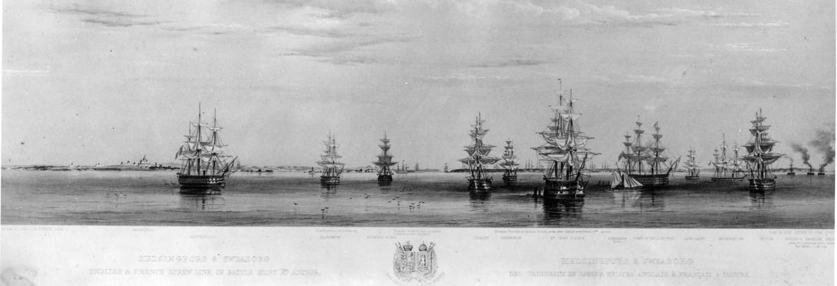 Franskengelsk eskader vid Sveaborg 1854