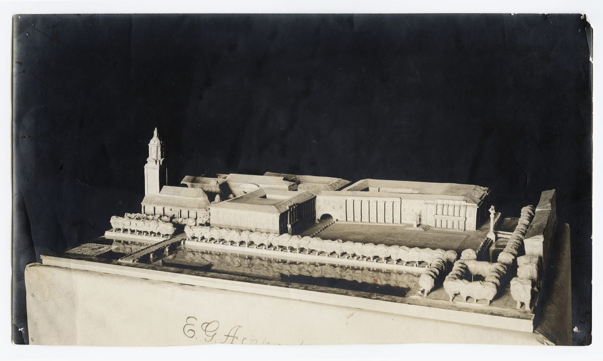 Göteborgs Rådhus Modell Gustav Adolfs torg - ArkDes / DigitaltMuseum