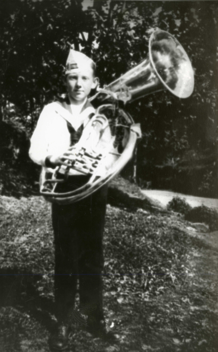 Holger Wiig, Kragerø Guttemusikk, ca. 1920-tallet.