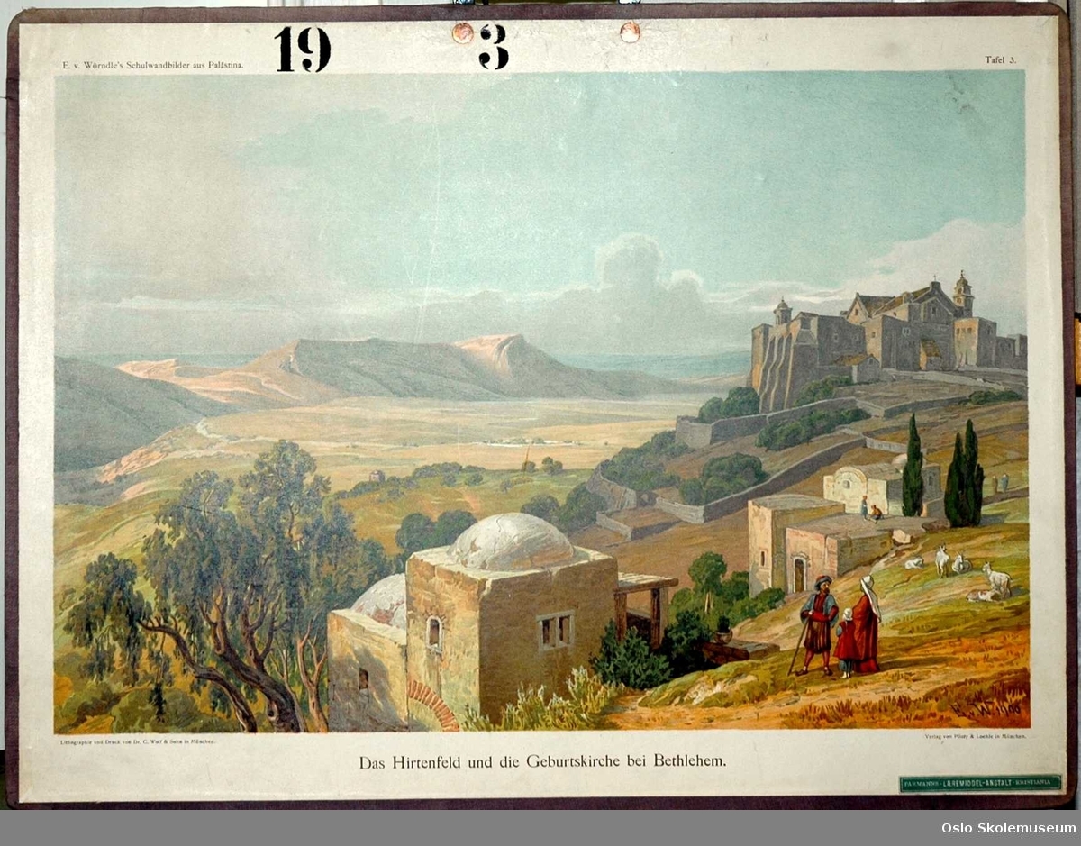 Bibelhistorie: Hyrdemarken og fødselskirken nær Betlehem.