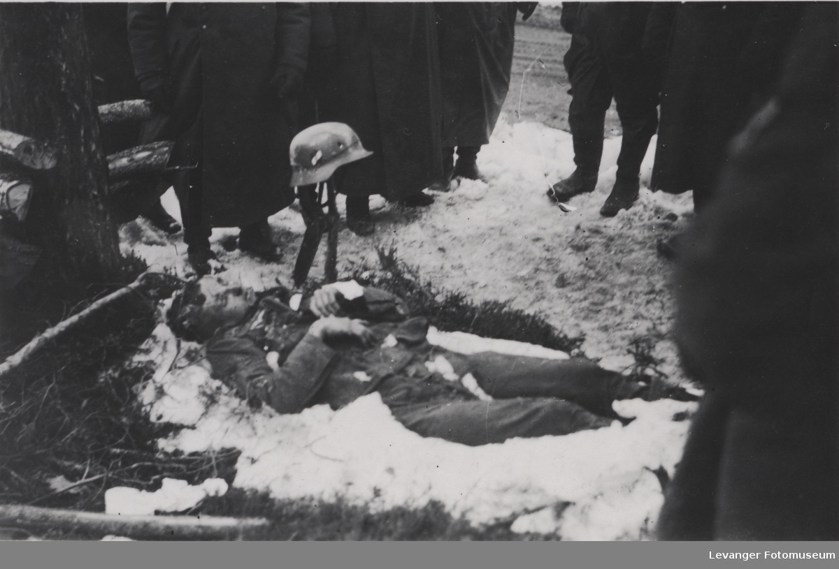 Ukjent død tysk soldat, bergjeger, antatt mellom Elverum og Koppang.