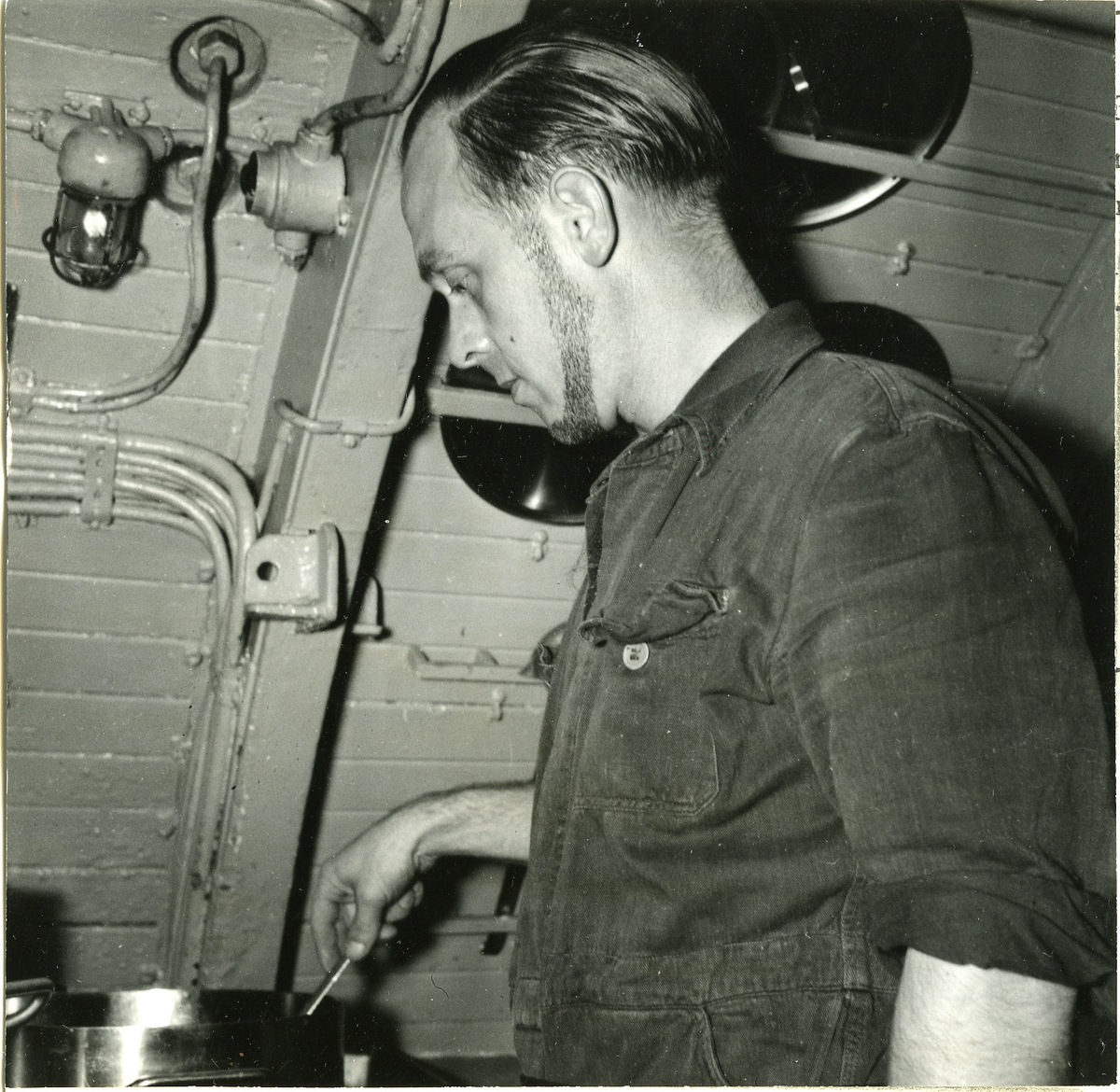 Köket ombord på ubåten Sjöormen.