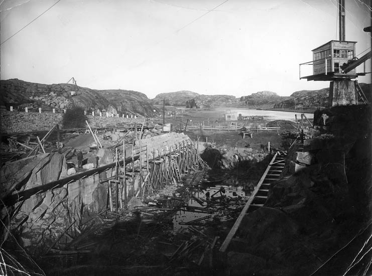Byggnation av Sotenkanalen på 1930-talets början
