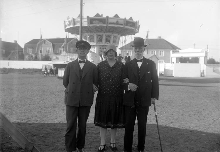 Besökare på utställningsområdet, Uddevallautställningen 1928
