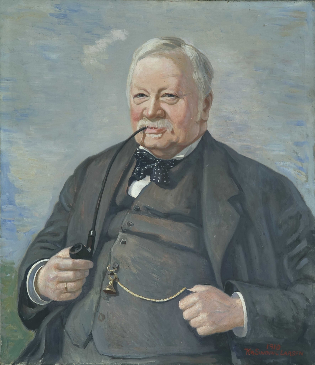 Portrett av Alfred Sinding-Larsen [oljemaleri]