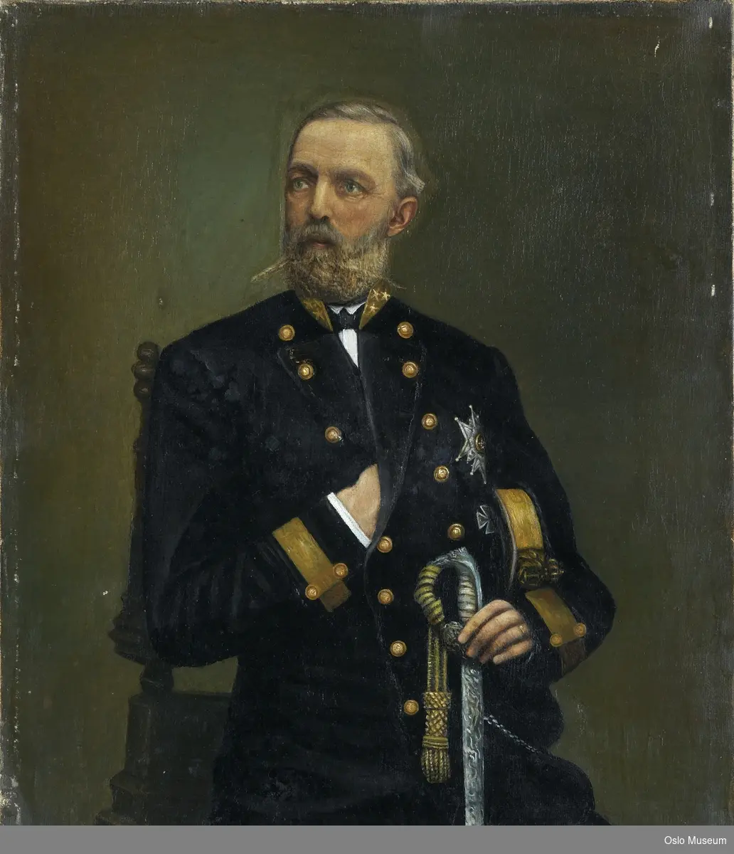 Portrett av kong Oscar II Fredrik [oljemaleri]