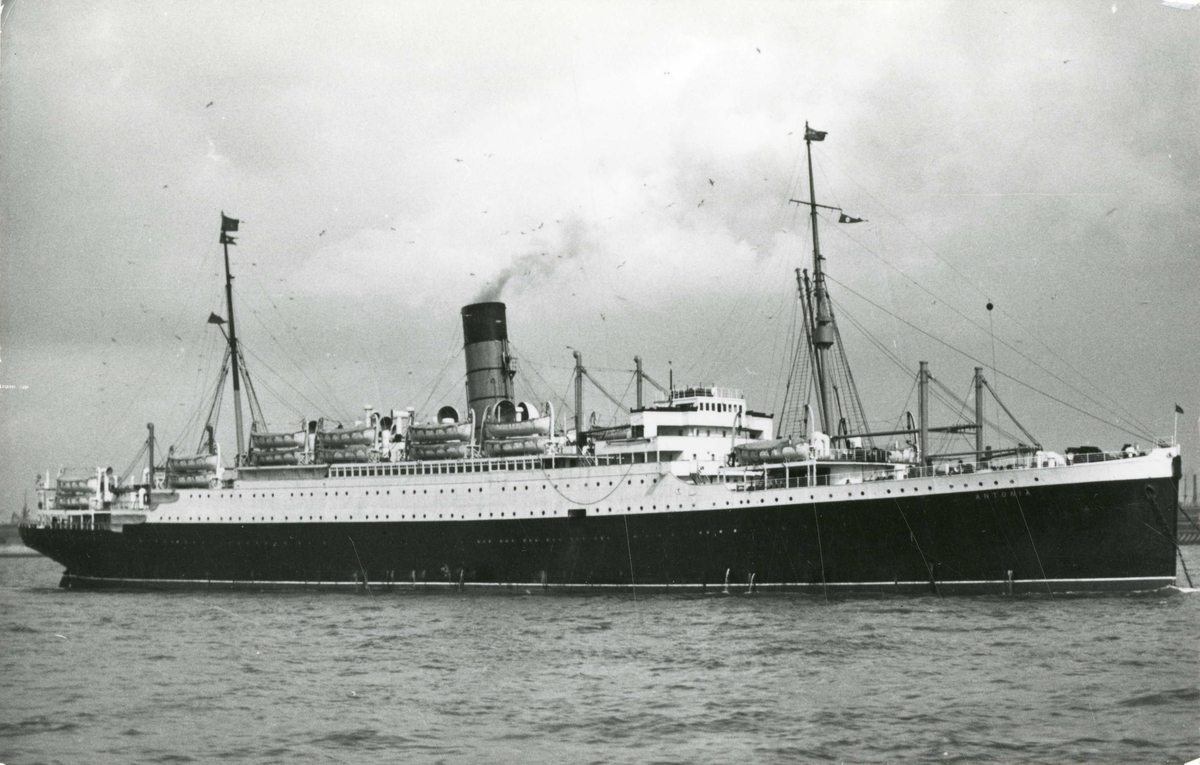 T/S Antonia (b.1922, Wickers Ltd., Barrow). Rederi: Cunard Steam Ship Co. Ltd.