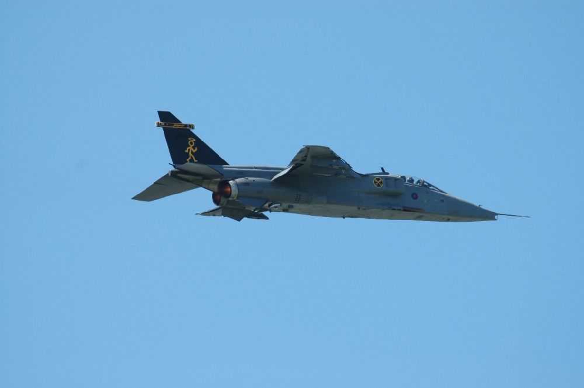 Ett fly i lufta. SEPECAT Jaguar fra RAF 16 squadron