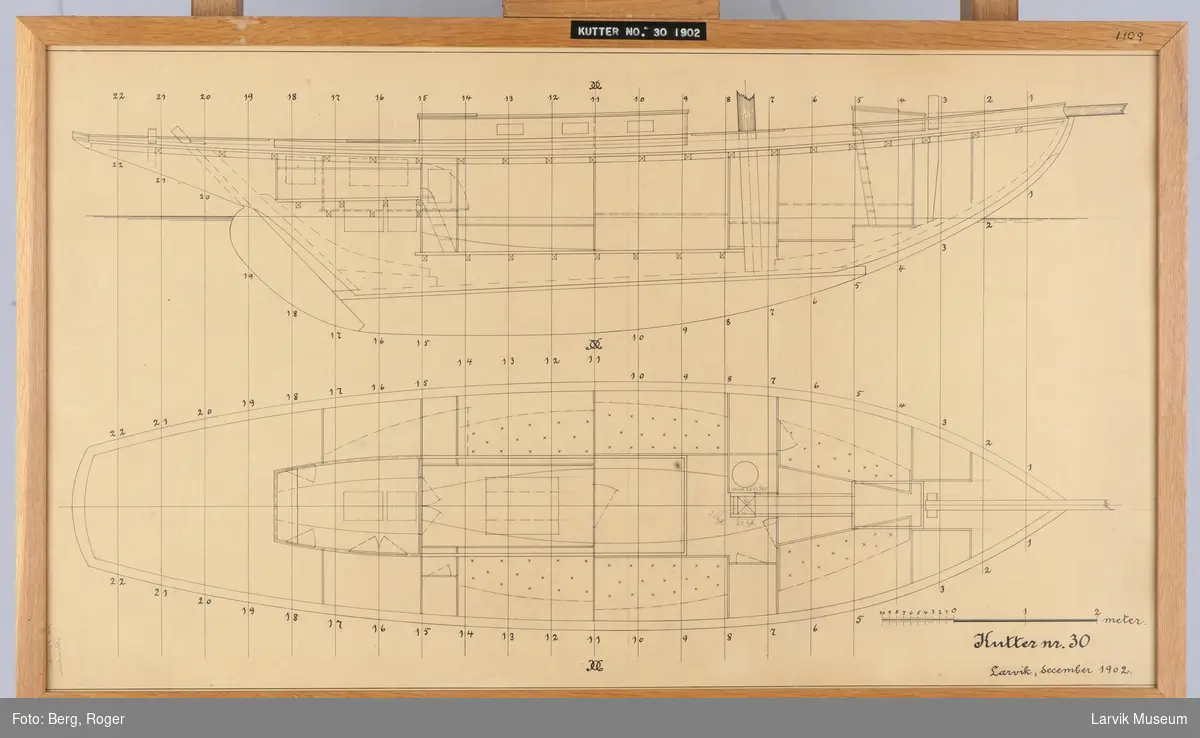 Tegning - Larvik Museum / DigitaltMuseum