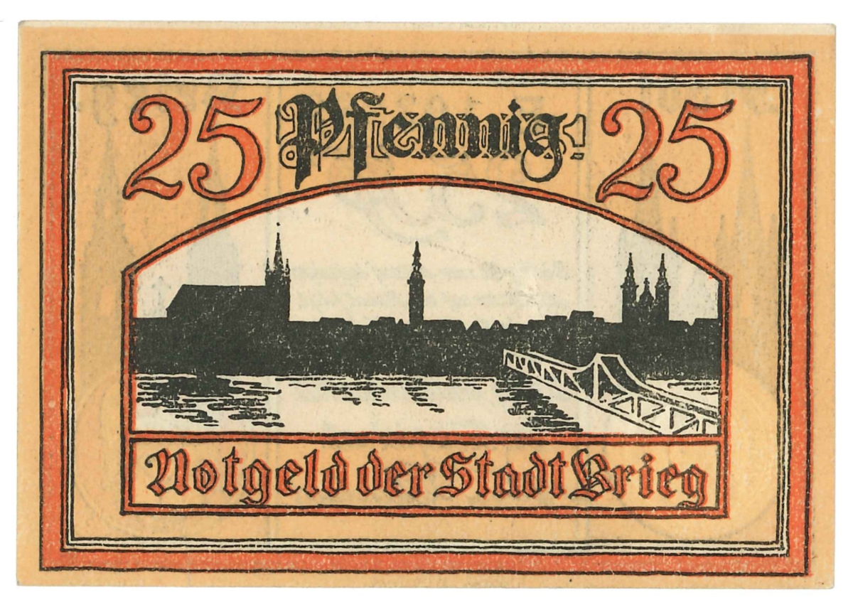 Sedel, 25 Pfennig, från år 1921.

Ingår i en samling sedlar, huvudsakligen från Tyskland.