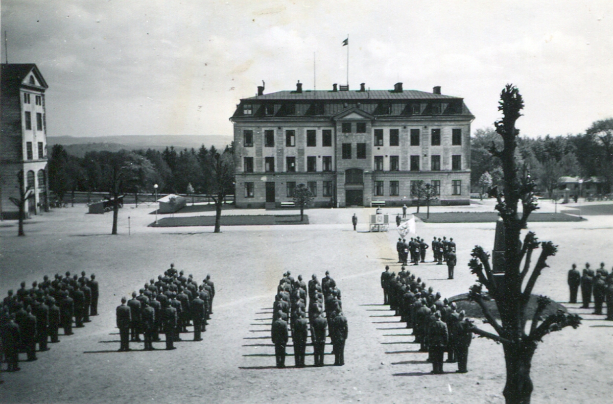 Parad i Hallands regemente.