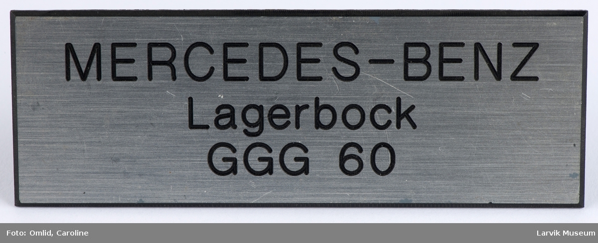 MERCEDES-BENZ
Lagerbock
GGG 60