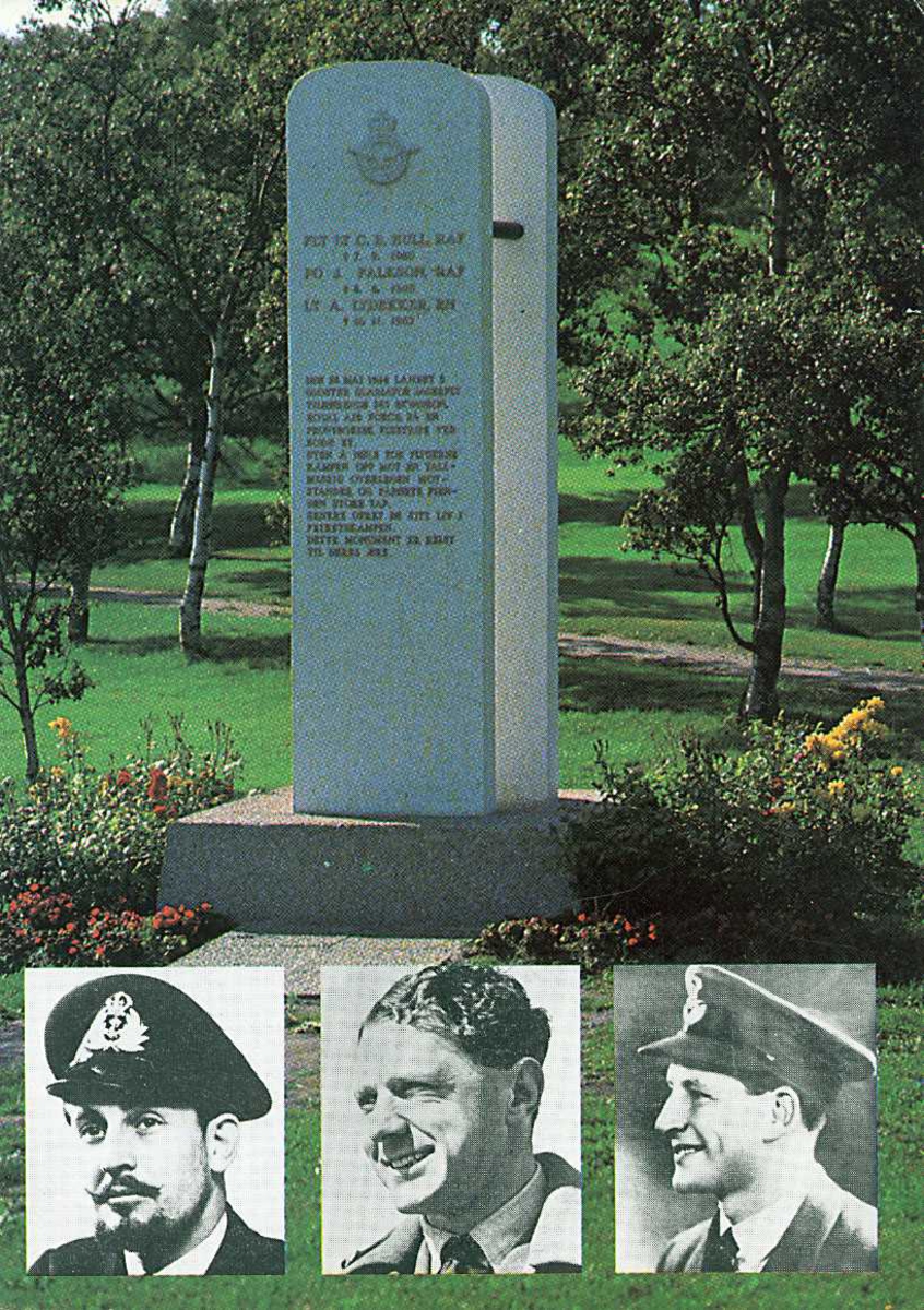 Minnesmerke.  Minnesmerke over engelske flygere som omkom 1940 -1942  i Bodø omr.