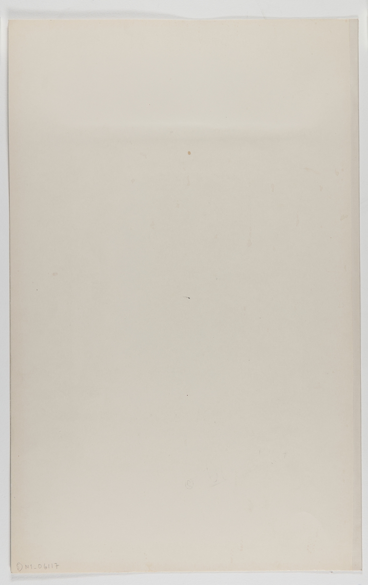 Folkdräkt, man. Gagnef socken, Dalarna. "Handteckning af J.W. Wallander, 1857. Ur en af Wallanders skissböcker/ med auktionsnumret 3671". Inv nr 57339.c. Akvarellerad teckning.