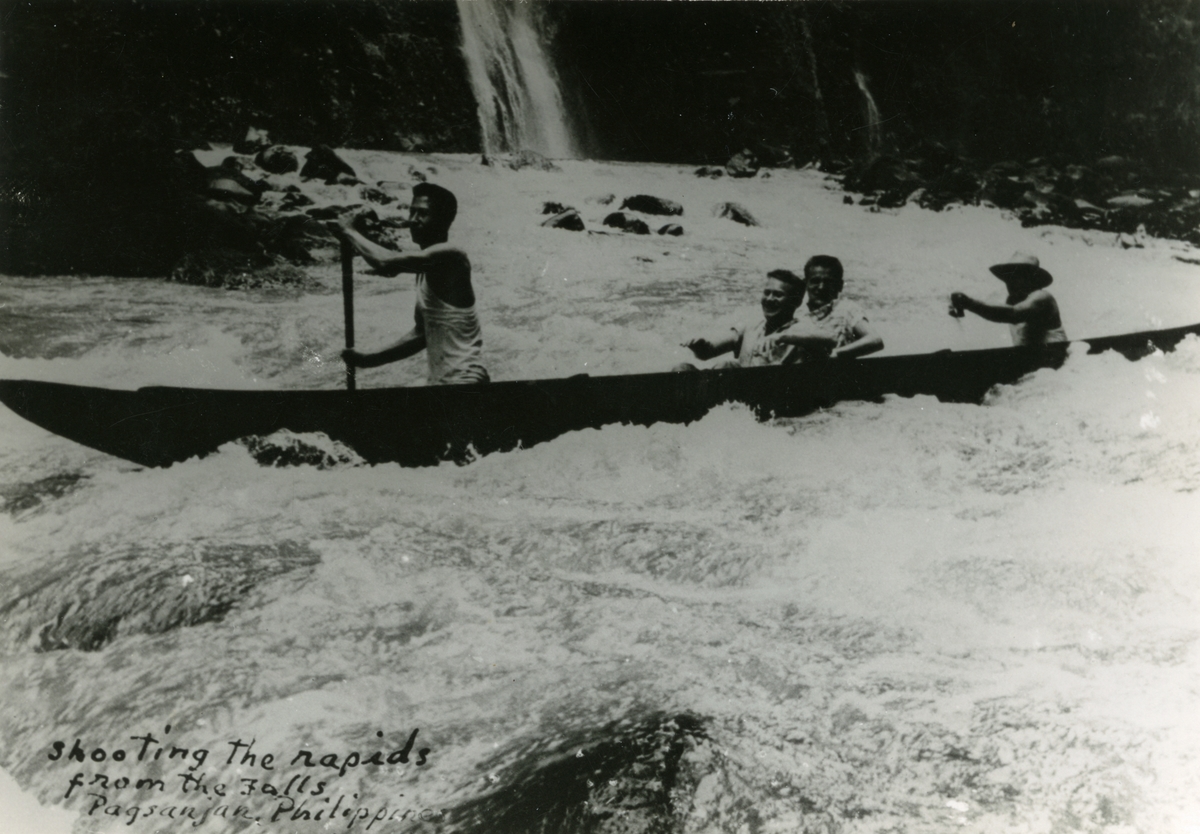 Pagsanjan Falls. - T/S 'Kingsville' (b.1956, Lithgows Ltd., Port Glasgo)  på Filippinene.