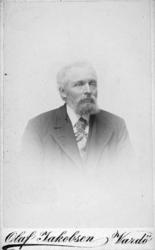 Portrett av Ole Sigfrid Jacobsen. Han var smedmester med ege