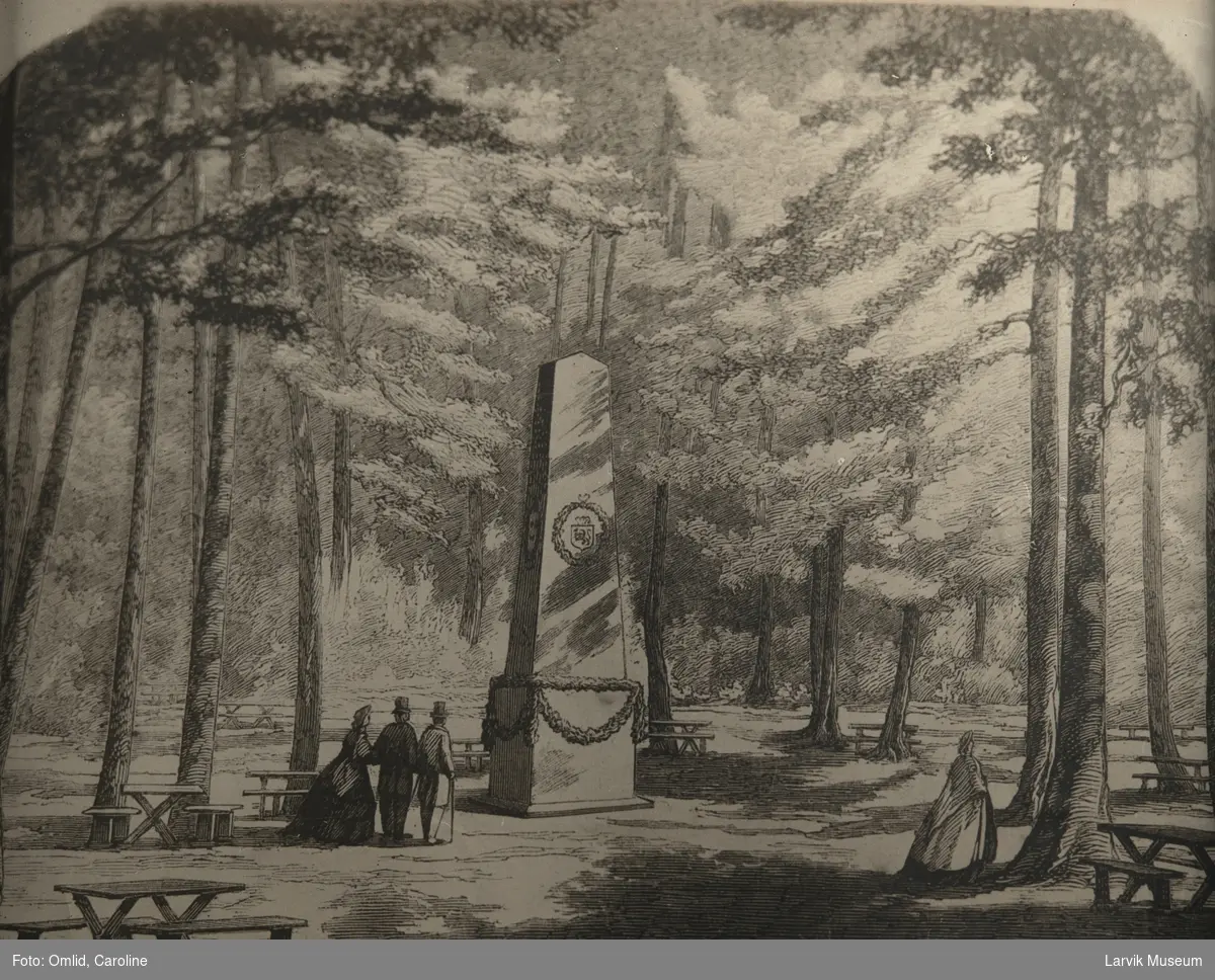 Fra Bøgeskoven ved Laurvik 1864
Bøkeskogen larvik