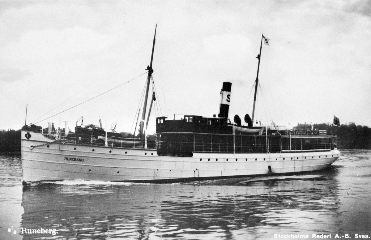 s/s Runeberg. Stockholms Rederi AB Svea. - Sjöhistoriska museet ...